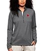 Color:Boston Red Sox Charcoal - Image 1 - Women's MLB American League Epic Quarter Zip Pullover