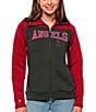 Color:Los Angeles Angels Dark Red - Image 1 - Women's MLB American League Protect Jacket