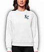 Color:Kansas City Royals White - Image 1 - Women's MLB American League Sweatshirt