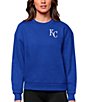 Color:Kansas City Royals Dark Royal - Image 1 - Women's MLB American League Sweatshirt