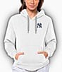 Color:New York Yankees White - Image 1 - Women's MLB American League Hoodie