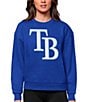 Color:Tampa Bay Rays Dark Royal - Image 1 - Women's MLB American League Sweatshirt