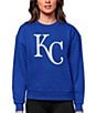 Color:Kansas City Royals Dark Royal - Image 1 - Women's MLB American League Sweatshirt