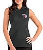 Color:Smoke - Image 1 - Women's MLB Cleveland Guardians Tribute Sleeveless Polo Shirt