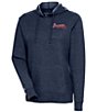 Color:Atlanta Braves Navy - Image 1 - Women's MLB National League Action Hoodie