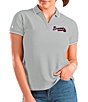 Color:Atlanta Braves Heather - Image 1 - Women's MLB National League Affluent Short-Sleeve Polo Shirt