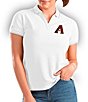 Color:Arizona Diamondbacks White - Image 1 - Women's MLB National League Affluent Short-Sleeve Polo Shirt