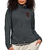 Color:San Francisco Giants Charcoal - Image 1 - Women's MLB National League Course Jacket