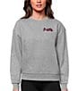 Color:Atlanta Braves Dark Grey - Image 1 - Women's MLB National League Crew Sweatshirt