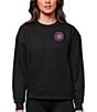 Color:Chicago Cubs Black - Image 1 - Women's MLB National League Crew Sweatshirt