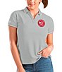 Color:Atlanta Hawks Heather - Image 1 - Women's NBA Eastern Conference Affluent Short-Sleeve Polo Shirt