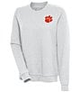 Color:Clemson Tigers LT Grey - Image 1 - Women's NCAA ACC Action Sweatshirt