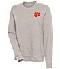 Color:Clemson Tigers Oatmeal - Image 1 - Women's NCAA ACC Action Sweatshirt