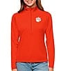 Color:Clemson Tigers Mango - Image 1 - Women's NCAA ACC Tribute Pullover