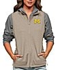 Color:Michigan Wolverines Black - Image 1 - Women's NCAA Big 10 Mock Neck Course Vest