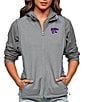 Color:Kansas State Wildcats Grey - Image 1 - Women's NCAA Big 12 Mock Neck Course Vest