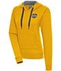 Color:Gold - Image 1 - Women's NCAA Michigan Wolverines 2023 National Champions Victory Fleece Hoodie