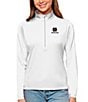 Color:Notre Dame Fighting Irish White - Image 1 - Women's NCAA Notre Dame Fighting Irish Tribute Quarter Zip Pullover