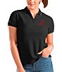 Color:Alabama Crimson Tide Black - Image 1 - Women's NCAA SEC Affluent Short-Sleeve Polo Shirt