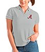 Color:Alabama Crimson Tide Heather - Image 1 - Women's NCAA SEC Affluent Short-Sleeve Polo Shirt
