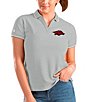 Color:Arkansas Razorbacks Heather - Image 1 - Women's NCAA SEC Affluent Short-Sleeve Polo Shirt