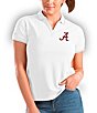 Color:Alabama Crimson Tide White - Image 1 - Women's NCAA SEC Affluent Short-Sleeve Polo Shirt