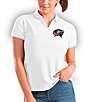 Color:Columbus Blue Jackets White/Silver - Image 1 - Women's NHL Eastern Conference Affluent Short-Sleeve Polo Shirt