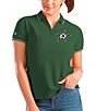 Color:Dallas Stars Dark Pine/White - Image 1 - Women's NHL Western Conference Affluent Short-Sleeve Polo Shirt