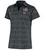 Color:Carbon - Image 1 - Women's Super Bowl LVIII Kansas City Chiefs Champions Compass Short Sleeve Polo Shirt