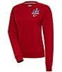 Color:Dark Red - Image 1 - Women's Super Bowl LVIII Kansas City Chiefs Champions Victory Crew Fleece Sweatshirt