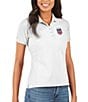 Color:White - Image 1 - Women's USA Soccer Legacy Pique Short-Sleeve Polo Shirt