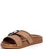 Antonio Melani Abilene Raffia Buckled Flat Sandals - Image 4