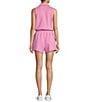 Antonio Melani Active Collared Romper, Color:Pink - Image 2