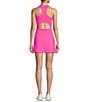 Antonio Melani Active Tennis Courtside Built-In Short Mini Dress, Color:Bright Pink - Image 2