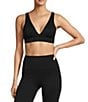 Antonio Melani Active Focus Lightweight V-Neck Coordinating Sports Bra, Color:Black - Image 1