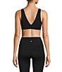 Antonio Melani Active Focus Lightweight V-Neck Coordinating Sports Bra, Color:Black - Image 2