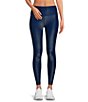 Color:Midnight Blue - Image 1 - Active Coated Shine Gleam Coordinating High Waisted 28#double; Leggings
