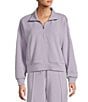Antonio Melani Active Half Zip Sweatshirt, Color:Lavender - Image 1