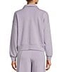 Antonio Melani Active Half Zip Sweatshirt, Color:Lavender - Image 2