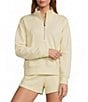 Antonio Melani Active Tencel Stand Collar Quarter Zip Long Sleeve Coordinating Sweatshirt - Image 1