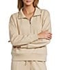 Antonio Melani Active Coordinating Half Zip Sweatshirt, Color:Sand - Image 1