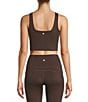 Antonio Melani Active In Motion Square Neck Tank, Color:Chocolate - Image 2