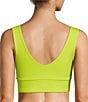 Color:Lime Green - Image 2 - Active In The Zone Longline V-Neck Sports Bra