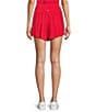 Antonio Melani Active Jersey Mid-Rise Flutter Shorts, Color:Scarlet - Image 2