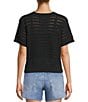 Antonio Melani Active Knit Crew Neck Short Sleeve Pullover, Color:Black - Image 2
