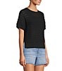 Antonio Melani Active Knit Crew Neck Short Sleeve Pullover - Image 3