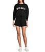 Antonio Melani Active Off Duty Crew Neck Long Sleeve Sweatshirt, Color:Black - Image 4