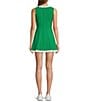 Antonio Melani Active On-The-Line Tennis Built-In Short Mini Dress, Color:Ivory/Green - Image 2