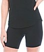 Antonio Melani Active Power 6#double; High Waisted Side Pocket Coordinating Bike Shorts, Color:Black - Image 4