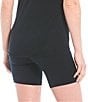 Color:Black - Image 5 - Active Power 6#double; High Waisted Side Pocket Coordinating Bike Shorts